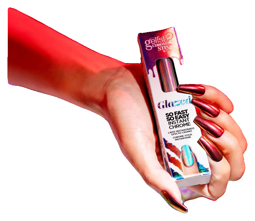 Gelish Chrome Stix Red Glazed, 0.17 oz. (6)