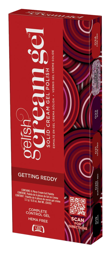 Gelish Cream Gel 6pc Palette - Getting Reddy