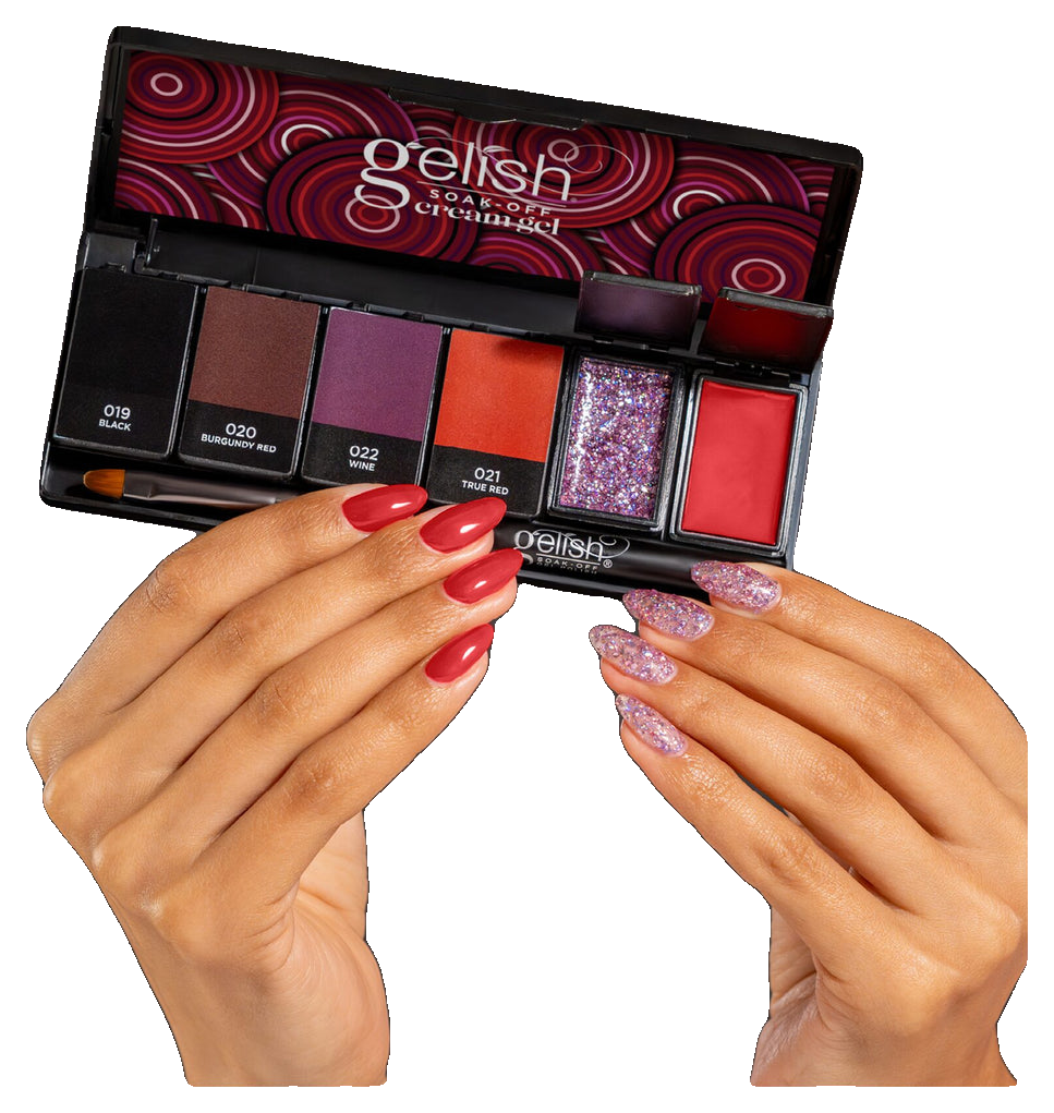 Gelish Cream Gel 6pc Palette - Getting Reddy (4)