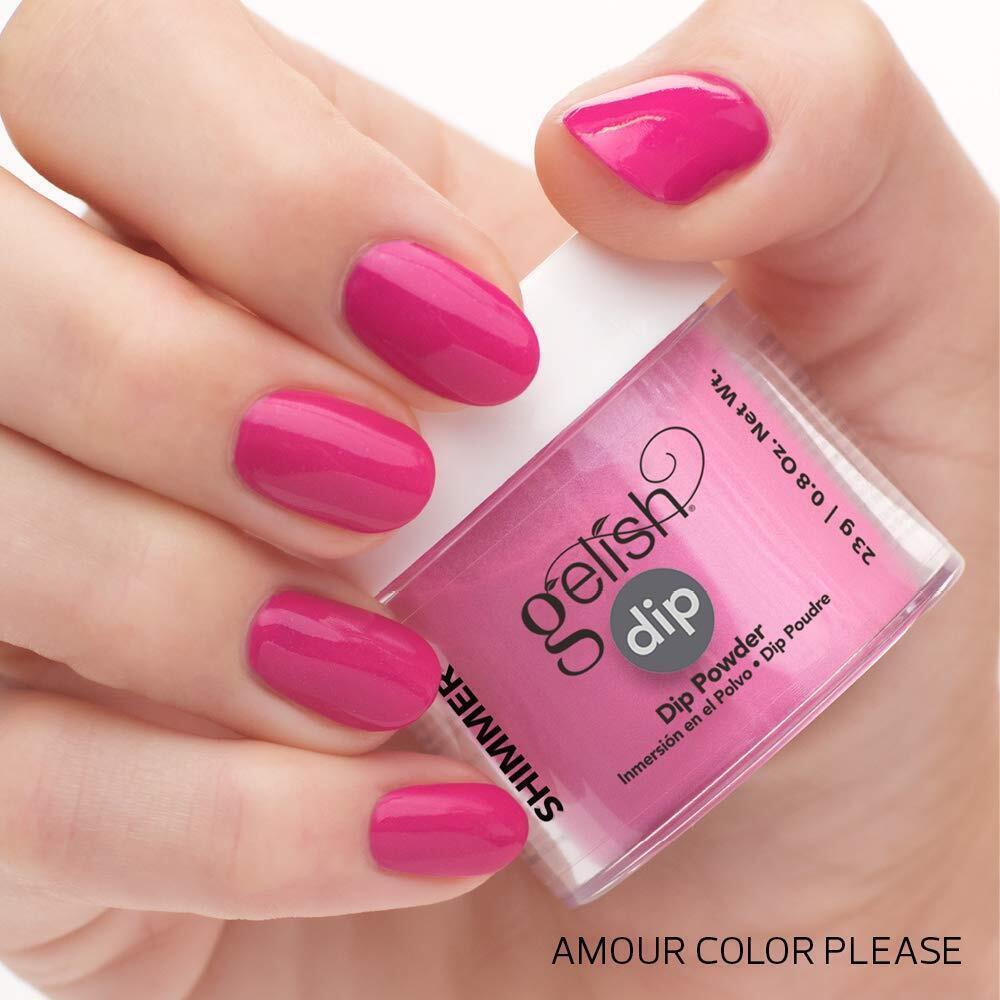 Amour Colour Please — Gelish Dip Powder – Amour Colour Please | Deep Raspberry Red | Vegan Nail Dip System 23g
