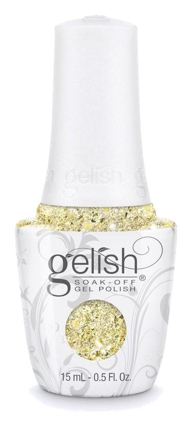 Ice Cold Gold — Gelish Gel Polish – Ice Cold Gold | Fine Gold Glitter | Soak Off 15ml | 21 Days Chip-Free