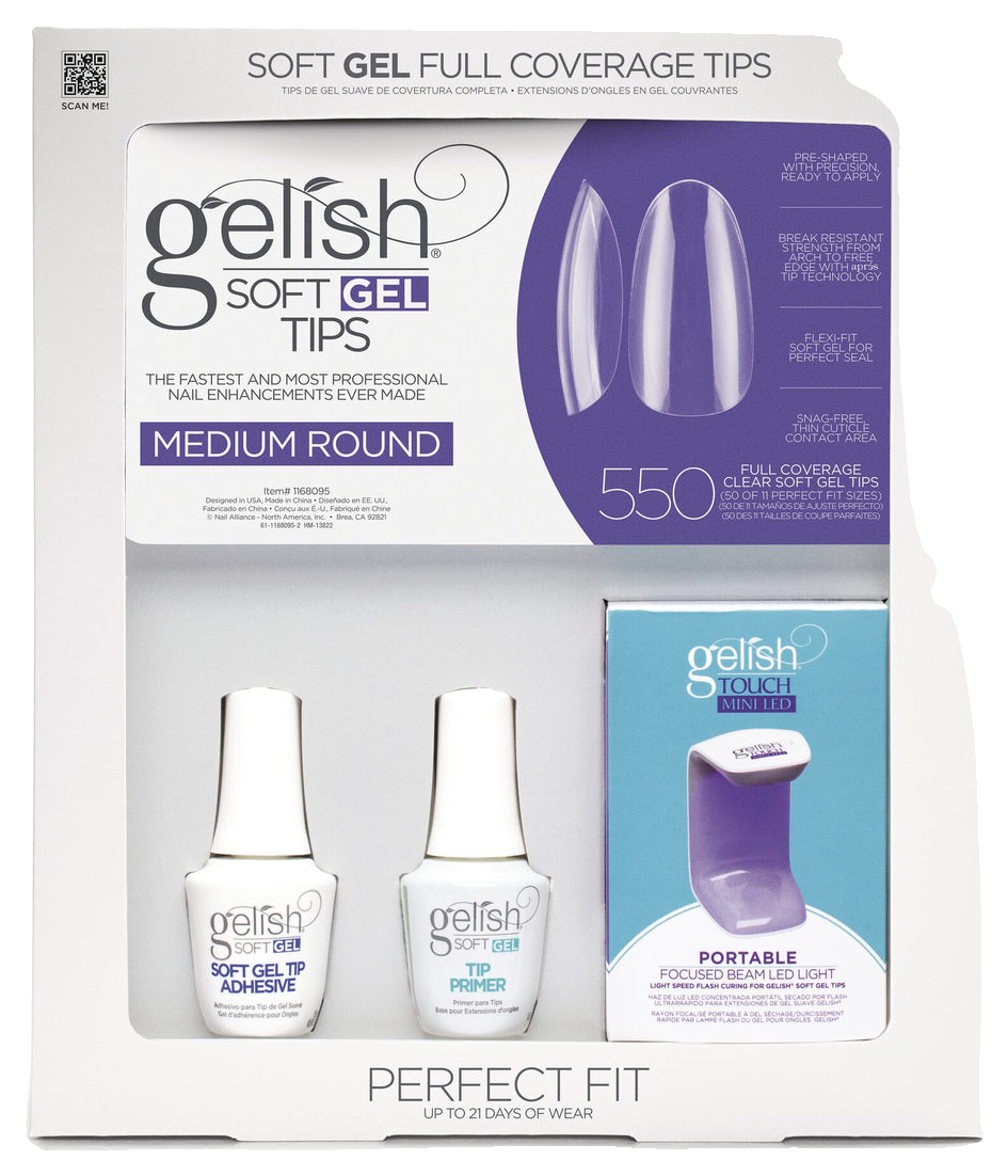 Gelish Soft Gel™ Kit Medium Round (550CT)