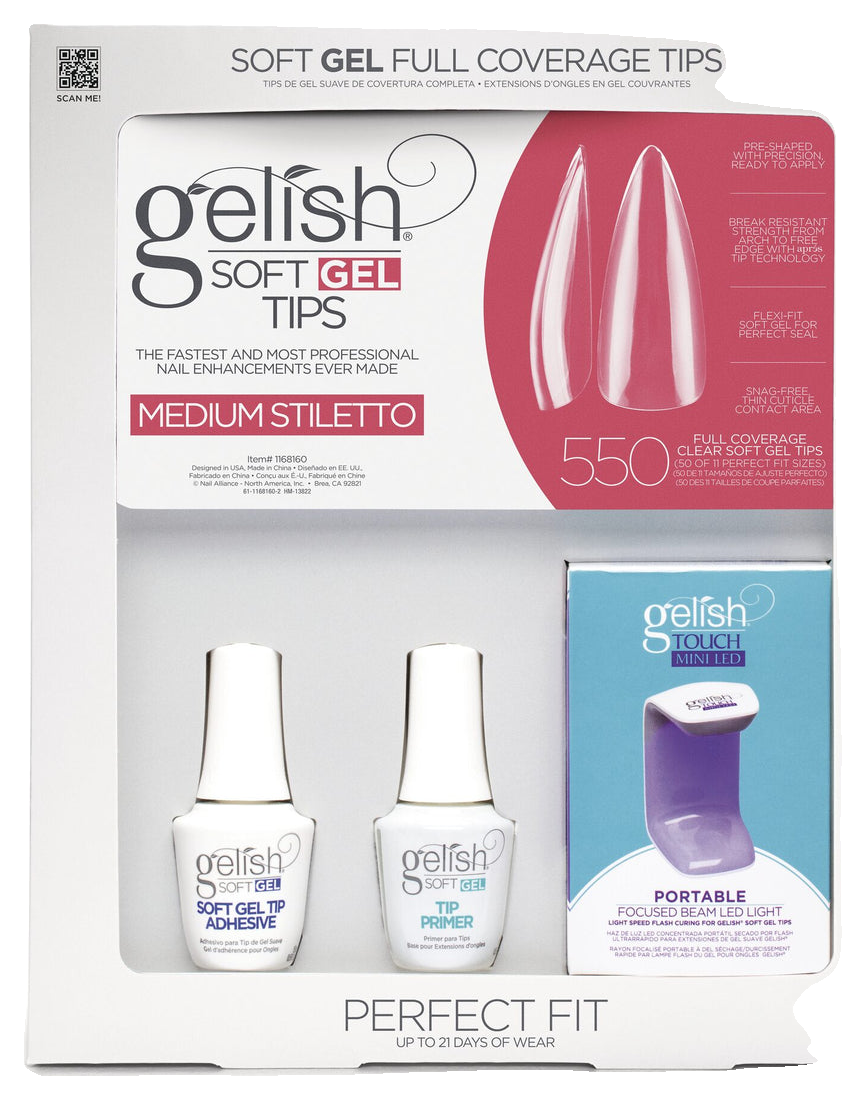 Gelish Soft Gel™ Kit Medium Stiletto (550CT)
