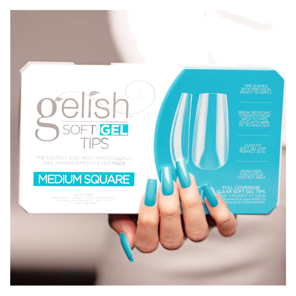 Gelish Soft Gel™ Medium Square Tips (550CT) (6)
