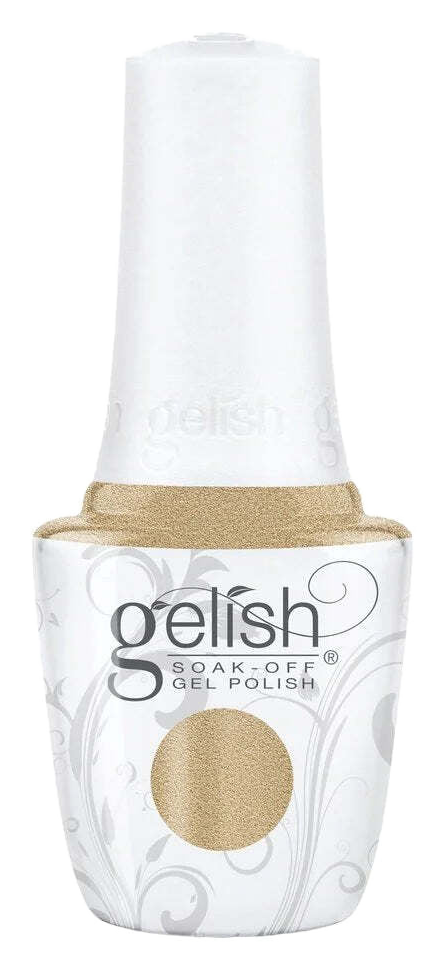 Tender Curiosity — Gelish Gel Polish – Tender Curiosity | Warm Gold Metallic | Soak Off 15ml | 21 Days Chip-Free