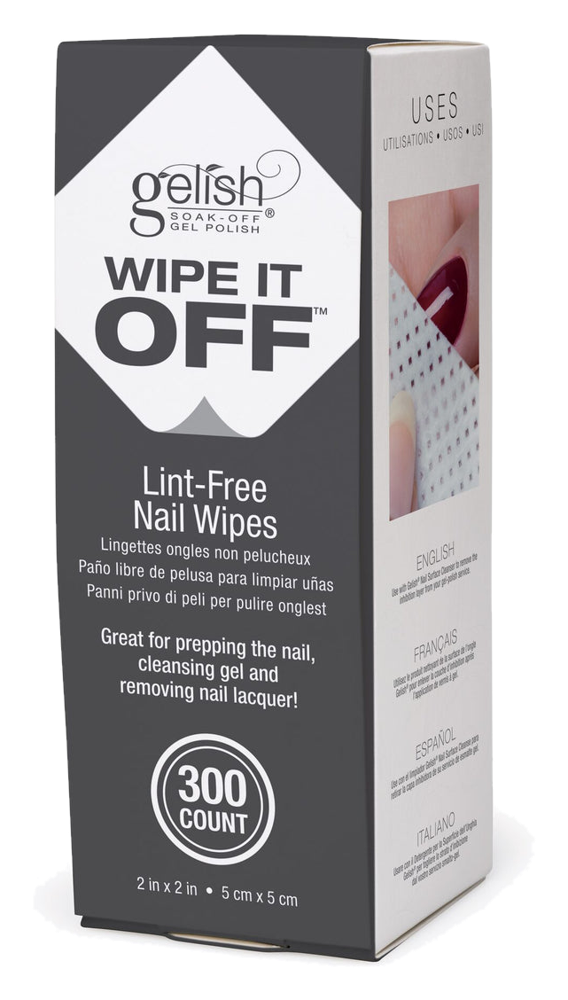 Gelish Wipe It Off Lint-Free Nail Wipes (300 ct)