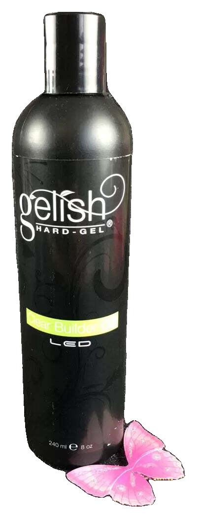 Harmony Hard Gel – LED Clear Nail Gel | Professional Nail Extension Gel | 240ml / 8oz