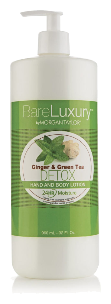 Morgan Taylor BareLuxury Detox Ginger & Green Tea Pump Lotion, 32 oz.