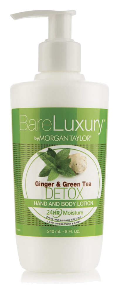 Morgan Taylor BareLuxury Detox Ginger & Green Tea Pump Lotion, 8 oz.