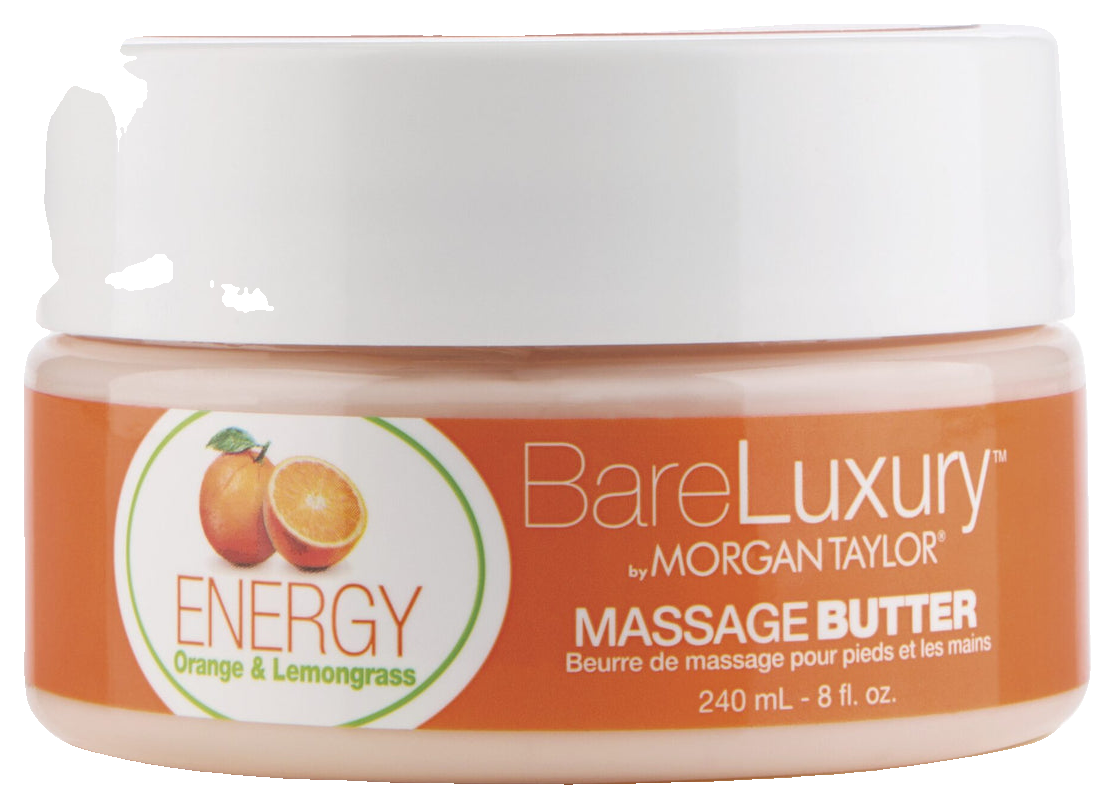 Morgan Taylor BareLuxury Energy Orange & Lemongrass Butter Jar, 8oz.