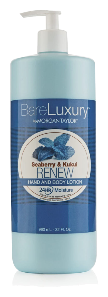 Morgan Taylor BareLuxury Renew Seaberry & Kukui Pump Lotion, 32 oz.