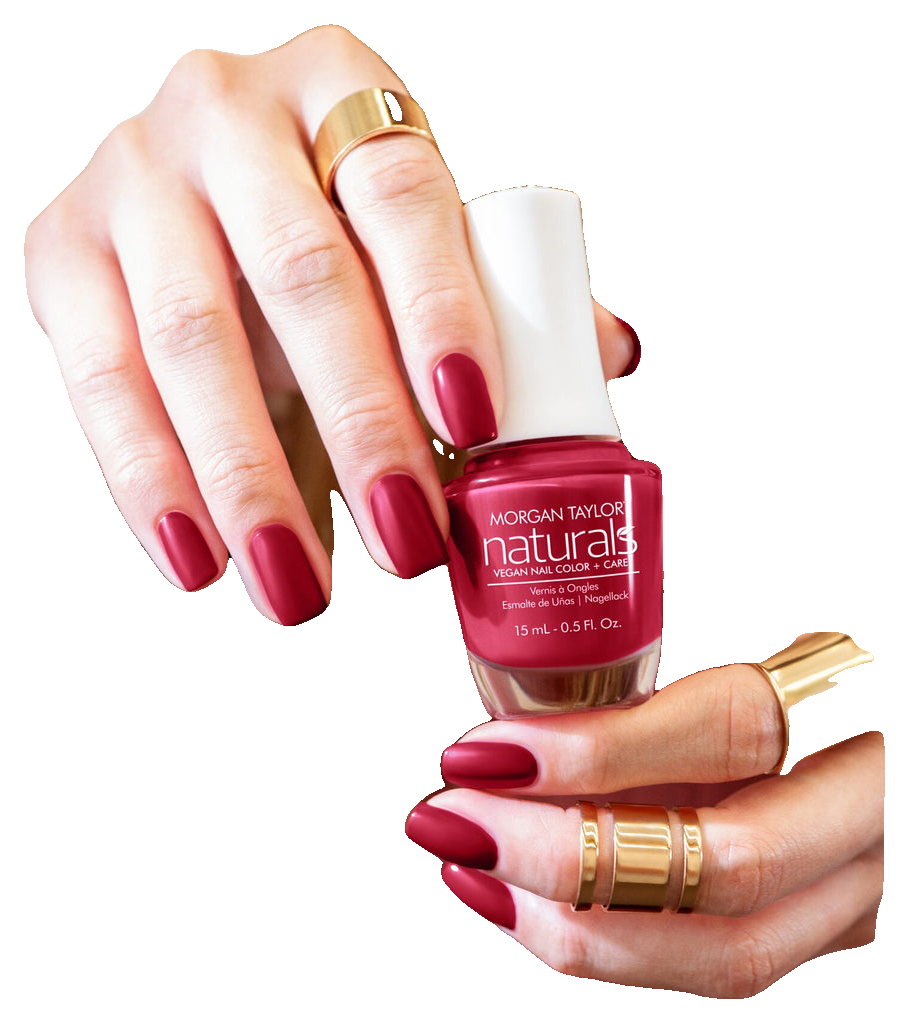Morgan Taylor Naturals Radiant In Red Vegan Nail Color, 15mL