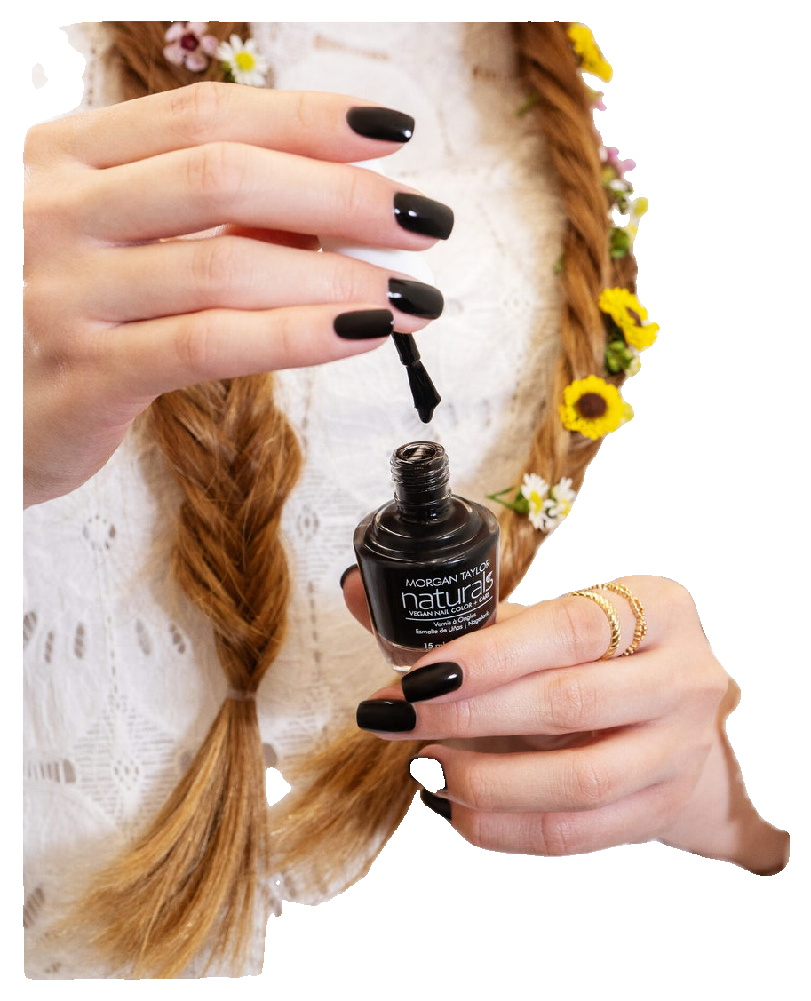 Morgan Taylor Naturals To The Moon And Black Vegan Nail Color, 15mL (3)