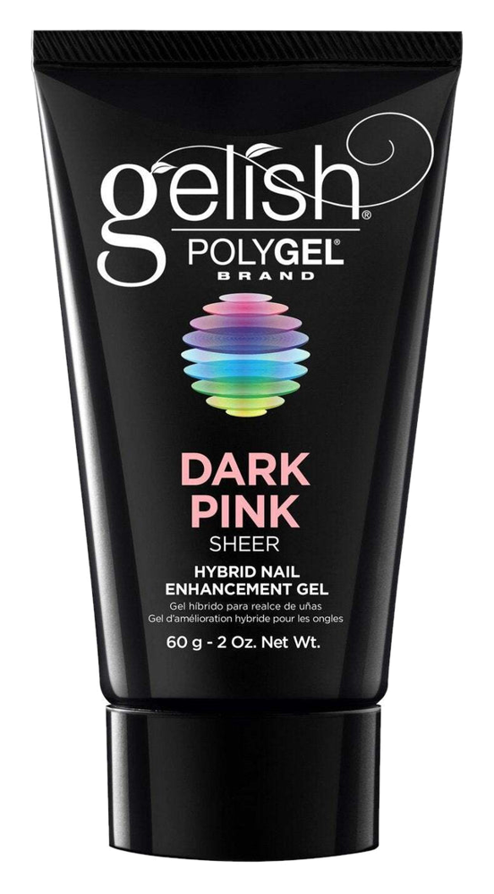 Gelish PolyGel – Dark Pink | Lightweight Nail Enhancement Gel | Monomer-Free