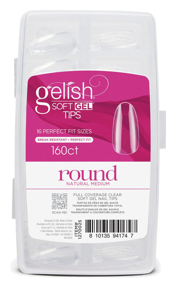 Soft Gel™ Tips - Medium Round 160CT